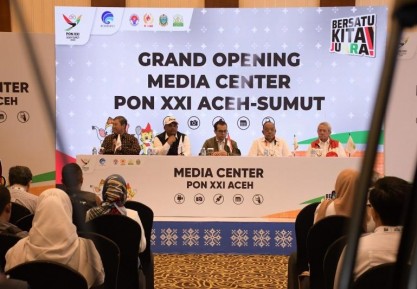 “Media Center” PON XXI Aceh-Sumut 2024 Dinilai Baik oleh Berbagai Pihak