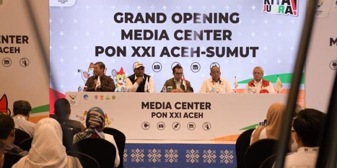 “Media Center” PON XXI Aceh-Sumut 2024 Dinilai Baik oleh Berbagai Pihak