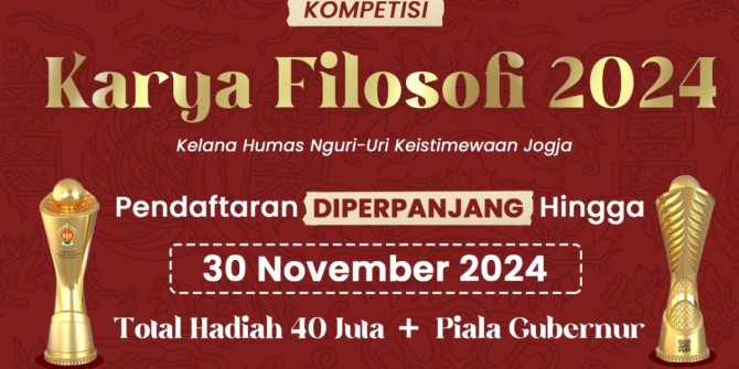 Masih Ada Peluang, Pendaftaran Kompetisi Karya Sumbu Filosofi 2024 Diperpanjang!